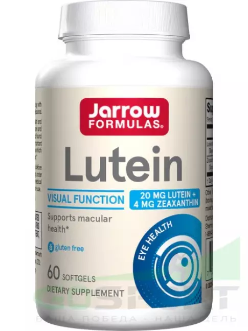  Jarrow Formulas Lutein 20 mg + Zeaxanthin 4 mg 60 гелевых капсул