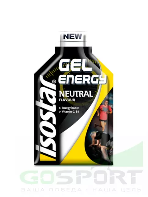 Энергетический гель питьевой ISOSTAR Energy Gel no caffeine 1 саше, Нейтральный