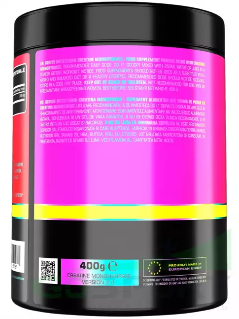 Креатин моногидрат Genius Nutrition Creatine Monohydrate 3000 mg 400 г, Без вкуса