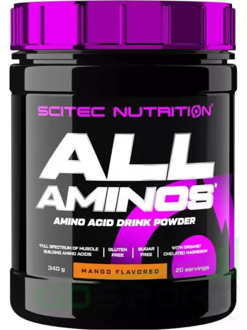 Аминокислоты Scitec Nutrition All Aminos 340 г, Манго