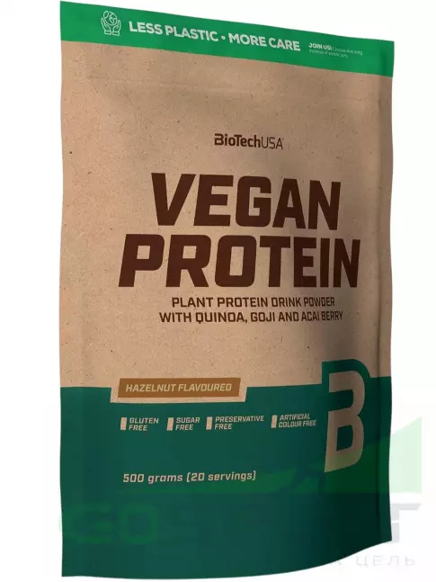 Протеин для веганов BioTechUSA Vegan Protein 500 г, Лесной орех