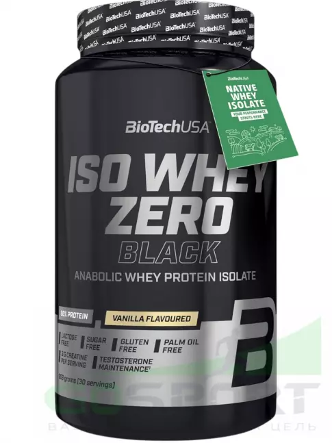 Изолят протеина BioTechUSA Iso Whey Zero Black 908 г, Ваниль Изолят протеина BioTechUSA Iso Whey Zero Black 908 г, Ваниль