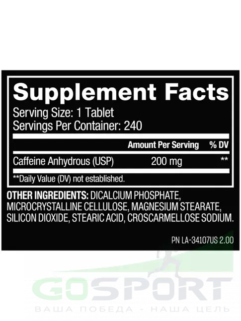 Кофеин Mutant Caffeine 240 таблеток