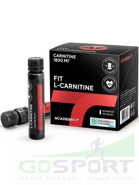  АКАДЕМИЯ-Т Fit L-Carnitine 1800 mg 20 ампул, Натуральный