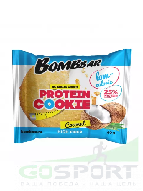 Протеиновый батончик BombBar Protein cookie 40 г, Кокос