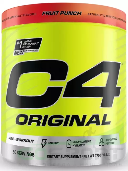 Предтреник Cellucor C4 Pre-Workout 475 г, Фруктовый пунш Предтреник Cellucor C4 Pre-Workout 475 г, Фруктовый пунш
