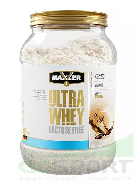  MAXLER Ultra Whey Lactose Free 900 г, Кофе