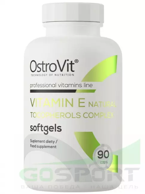  OstroVit Vitamin E Natural Tocopherols Complex 90 капсул