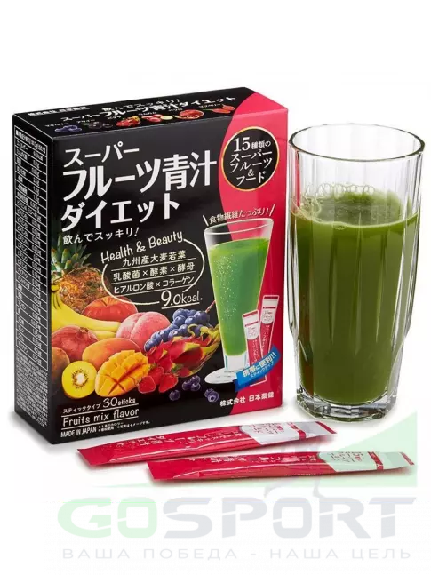 Витаминный комплекс Nihon Yakken Напиток растительный Аодзиру Супер фруц 30 саше