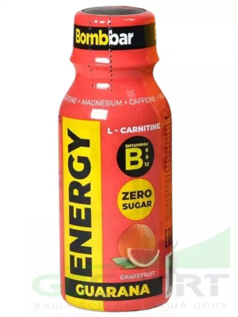 L-Карнитин жидкий BombBar SHOT Energy L-Carnitine Guarana 100 мл, Грейпфрут
