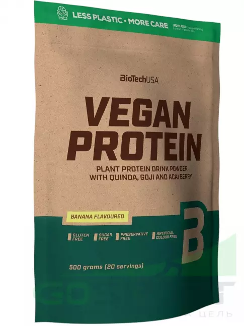 Протеин для веганов BioTechUSA Vegan Protein 500 г, Банан
