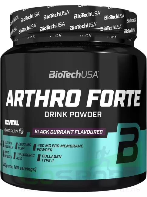 Комплекс хондропротекторов BioTechUSA Arthro Forte 340 г, Черная смородина