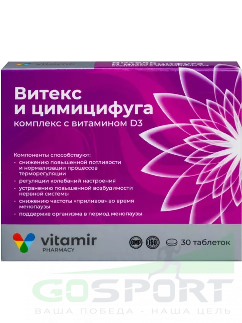 ВИТАМИР Витекс и цимицифуга 30 таблеток