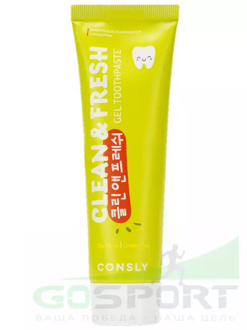 ИМПОРТ CONSLY Clean&Fresh Bamboo & Green Tea Gel Toothpaste 105 г ИМПОРТ CONSLY Clean&Fresh Bamboo & Green Tea Gel Toothpaste 105 г