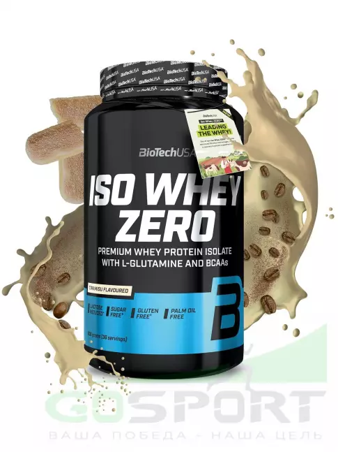 Изолят протеина BioTechUSA Iso Whey Zero 908 г, Тирамису Изолят протеина BioTechUSA Iso Whey Zero 908 г, Тирамису