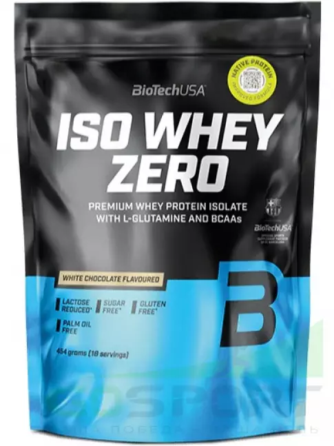 Изолят протеина BioTechUSA Iso Whey Zero 454 г, Белый шоколад