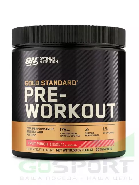 Предтреник OPTIMUM NUTRITION Gold Standard Pre-Workout 300 г, Фруктовый пунш