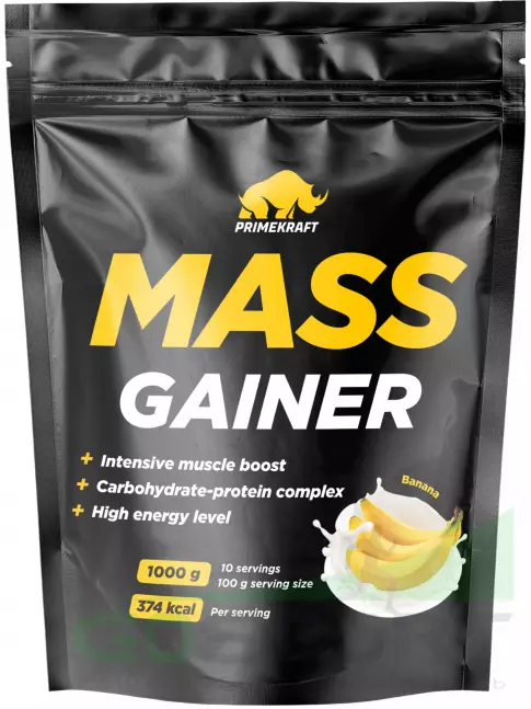 Гейнер PRIMEKRAFT MASS GAINER 1000 г, Банан