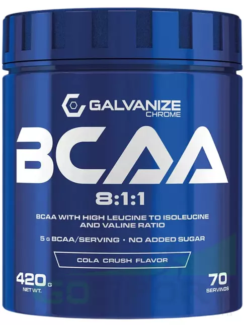 BCAA 8:1:1 Galvanize Nutrition BCAA 8:1:1 420 г, Кола BCAA 8:1:1 Galvanize Nutrition BCAA 8:1:1 420 г, Кола