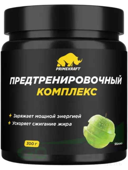 Предтреник в порошке PRIMEKRAFT Предтренировочный комплекс 300 г, Яблоко Предтреник в порошке PRIMEKRAFT Предтренировочный комплекс 300 г, Яблоко