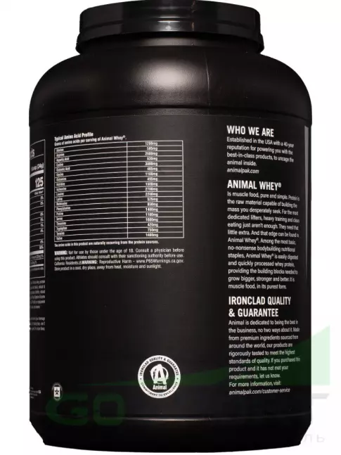 Комплексный протеин UNIVERSAL NUTRITION ANIMAL WHEY 2300 г, Шоколад Комплексный протеин UNIVERSAL NUTRITION ANIMAL WHEY 2300 г, Шоколад