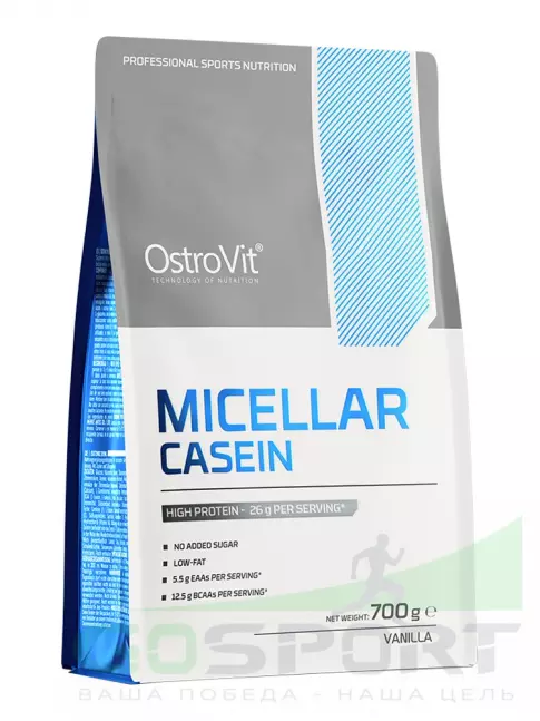 Казеиновый протеин OstroVit Micellar Casein 700 г, Ваниль