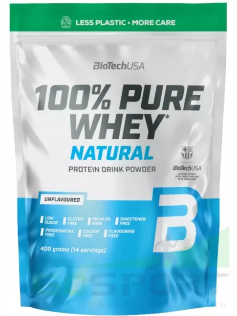Сывороточный протеин BioTechUSA 100% Pure Whey 400 г, Без вкуса Сывороточный протеин BioTechUSA 100% Pure Whey 400 г, Без вкуса
