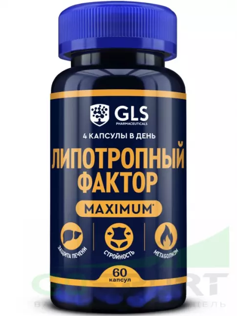 Диетический продукт GLS pharmaceuticals Липотропный фактор maximum 60 капсул