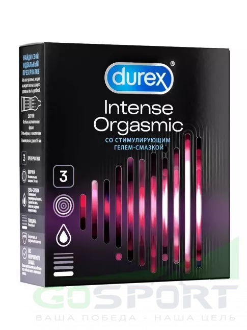 Durex Intense Orgasmic 3 шт Durex Intense Orgasmic 3 шт