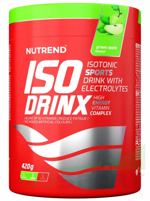 Изотоник NUTREND Isodrinx 420 г, Свежее яблоко