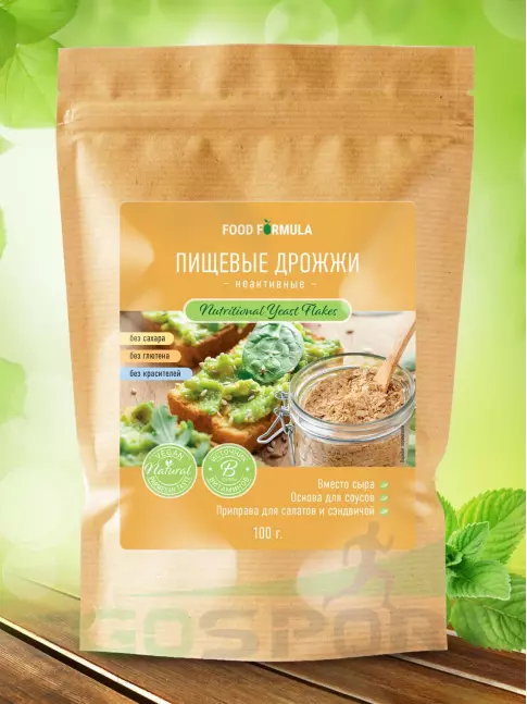 Диетический продукт Академия-Т Пищевые дрожжи неактивные 100 г, Нежный сырный