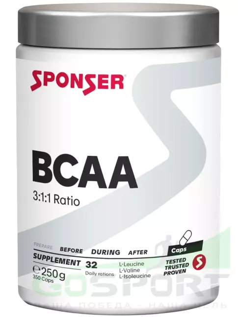 BCAA  3:1:1 SPONSER BCAA 3:1:1 350 капсул