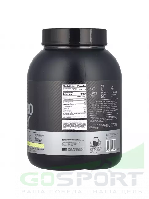 Изолят протеина Optimum Nutrition Platinum Hydro Whey 1600 г, Ваниль
