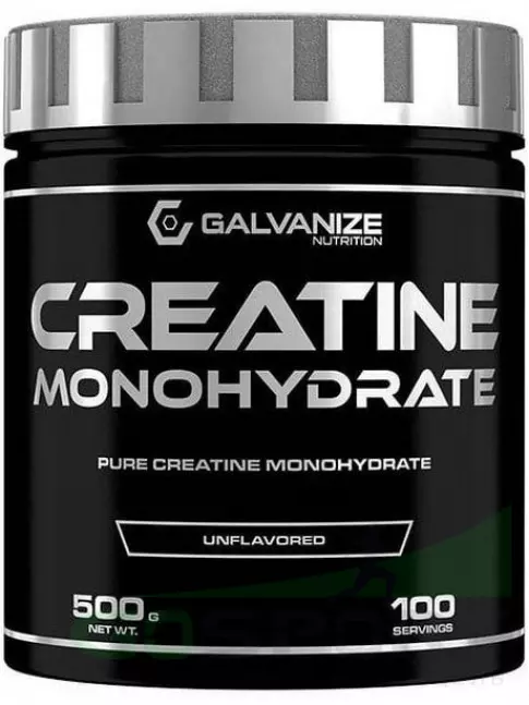 Креатин моногидрат Galvanize Nutrition Creatine Monohydrate 5000 mg 500 г, Без вкуса