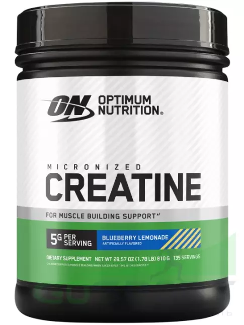 Микронизированный креатин Optimum Nutrition Creatine Micronized 5000 mg 810 г, Черничный лимонад