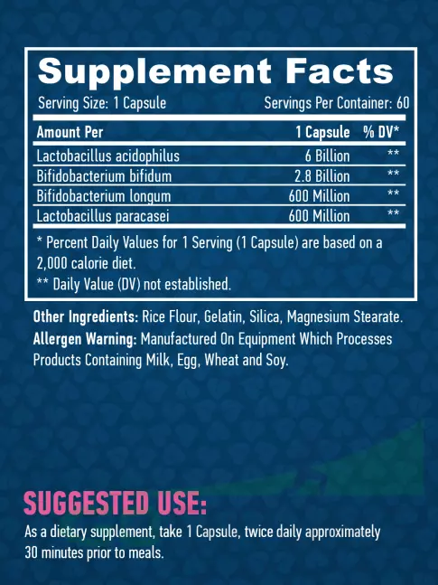 Пробиотик Haya Labs Probiotic Complex 10 billion 60 капсул