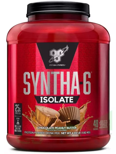  BSN SYNTHA-6 ISOLATE 1820 г / 4.02 LB, Шоколадно - арахисовое масло