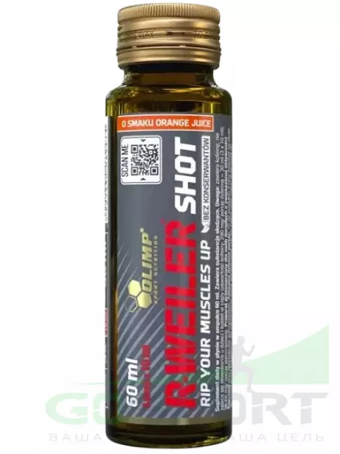 Предтреник жидкий OLIMP R-Weiler Shot 9 x 60 мл, Апельсиновый сок Предтреник жидкий OLIMP R-Weiler Shot 9 x 60 мл, Апельсиновый сок