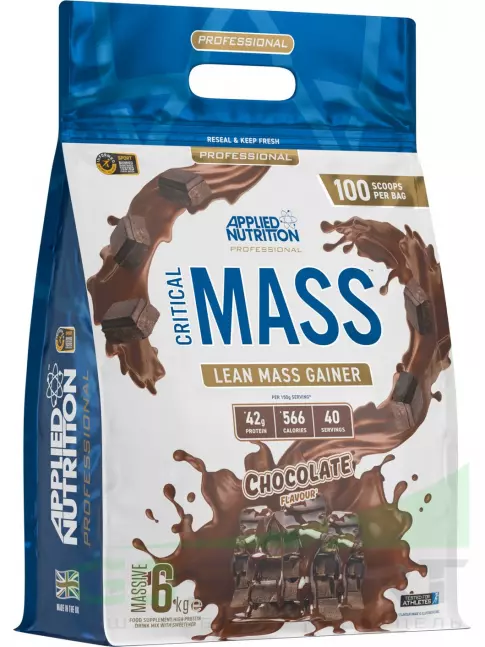 Гейнер Applied Nutrition Critical Mass Professional 6000 г, Шоколад