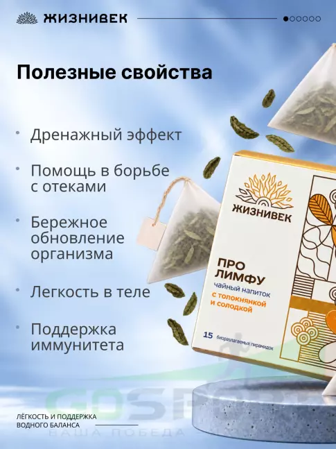 Чай Жизнивек Чайный напиток Про лимфу 15 пирамидок 