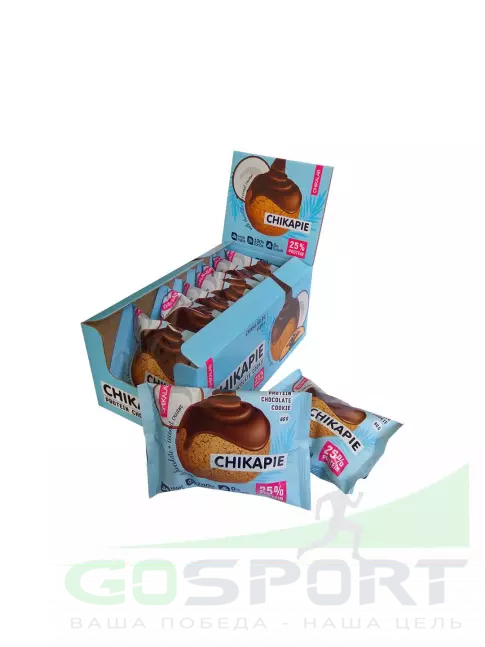 Протеиновый батончик Chikalab ChikaPie 9 x 60 г, Кокос Протеиновый батончик Chikalab ChikaPie 9 x 60 г, Кокос