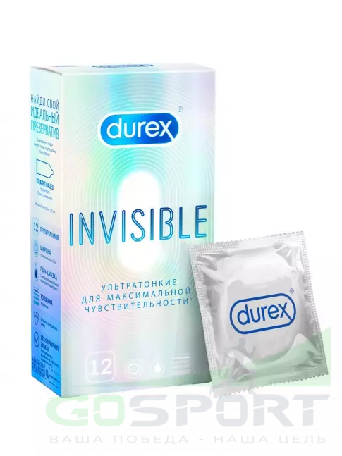  Durex Invisible (ультратонкие) 12 шт