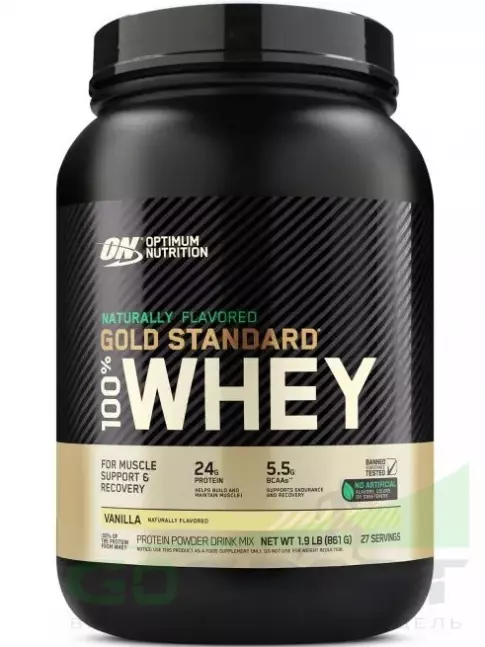  OPTIMUM NUTRITION Naturally Flavored Gold Standard 100% Whey 861 г, Ваниль