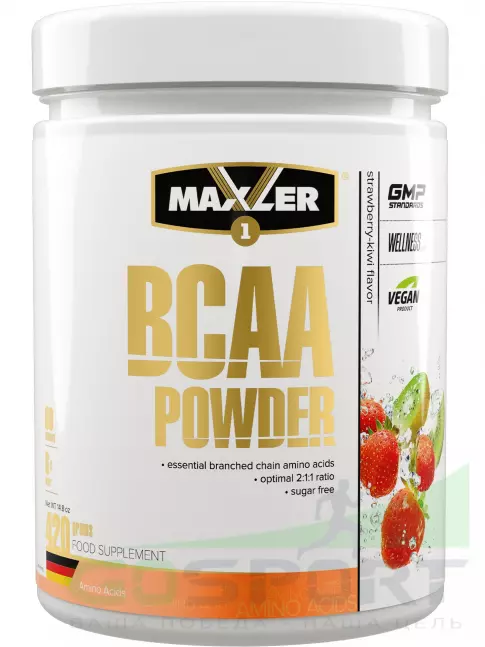БСАА MAXLER BCAA Powder 2:1:1 Sugar Free EU 420 г, Клубника - Киви