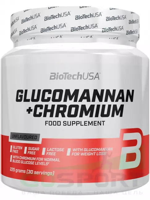 Жиросжигатель BioTechUSA Glucomannan + Chromium 225 г
