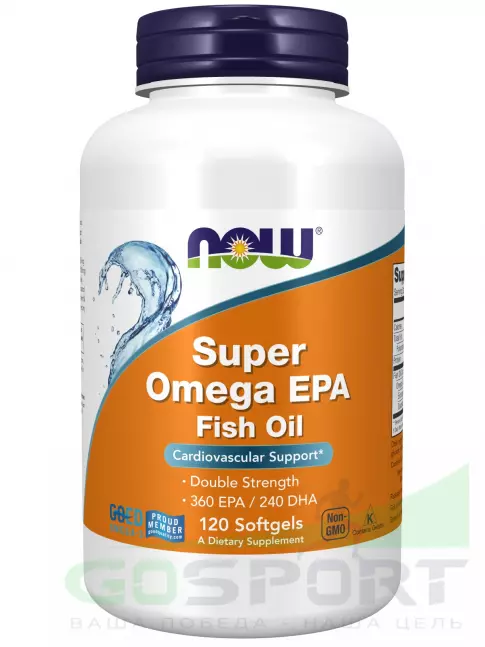 Омега-3 NOW FOODS Super Omega EPA 120 гелевые капсулы