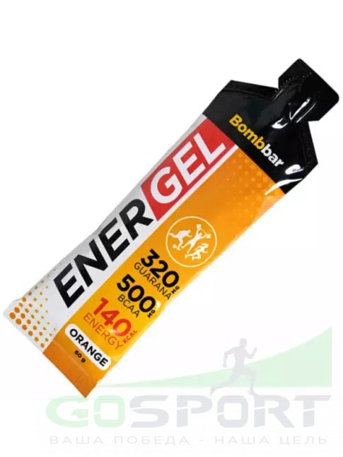 Гель питьевой BombBar EnerGel 60 г, Апельсин