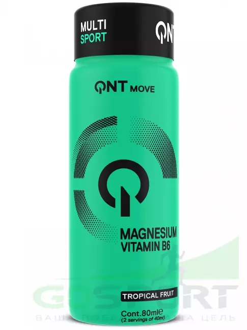  QNT MAGNESIUM + VITAMIN B6 12 x 80 мл, Тропические фрукты