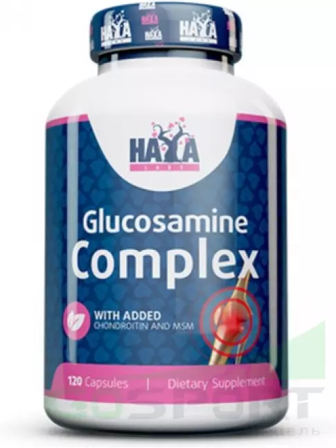 Комплекс хондропротекторов Haya Labs Glucosamine Complex with Chondroitin & MSM 120 капсул Комплекс хондропротекторов Haya Labs Glucosamine Complex with Chondroitin & MSM 120 капсул