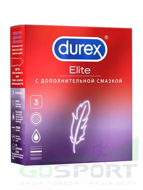 Durex Elite (сверхтонкие) 3 шт Durex Elite (сверхтонкие) 3 шт